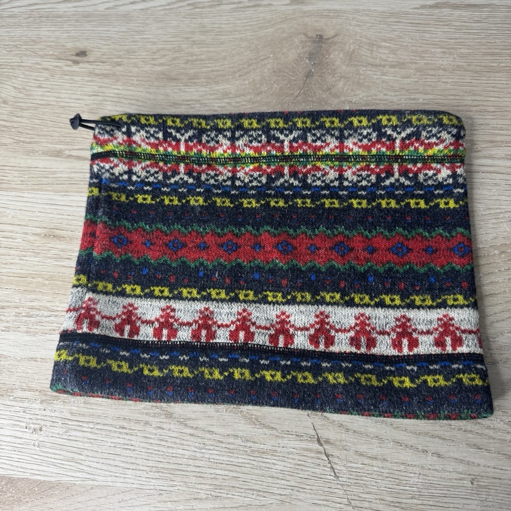 MP & E Fairisle Multicolor Knit‎ Neck Warmer Winter Head Band Scarf Cinching 90s